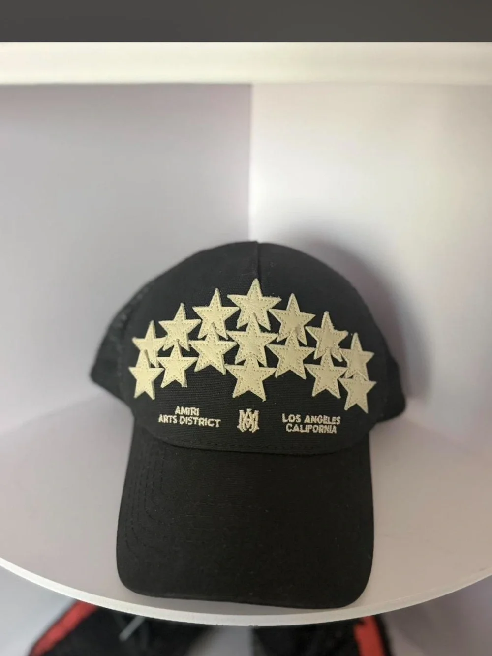 AMIRI Black trucker hat